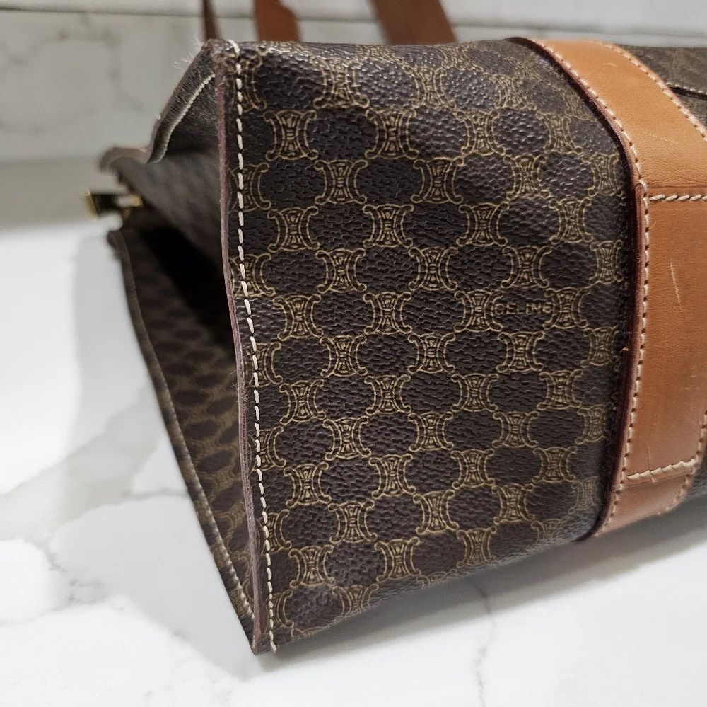 CelineTote Bag Macadam Brown